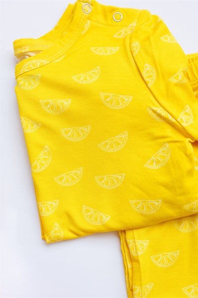 The “Josi” Grow-With-Me Pajama - Lemon Drop